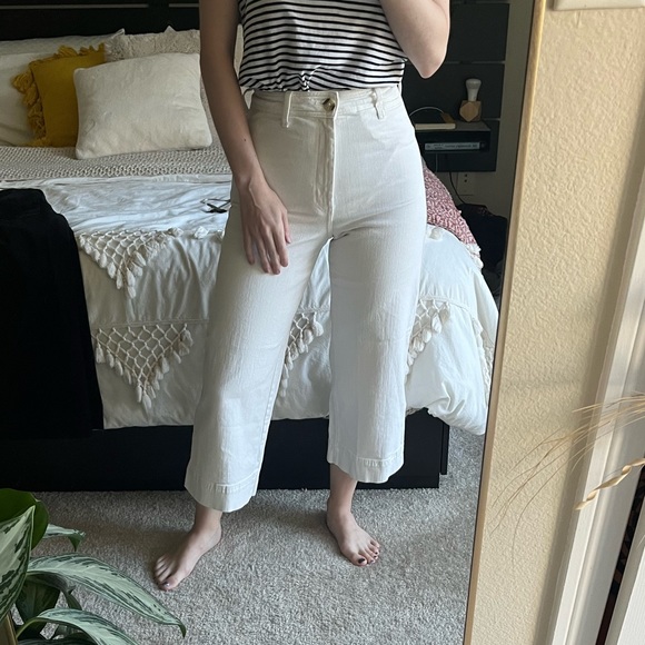 H&M Pants - H&M White Wide Legs Pants